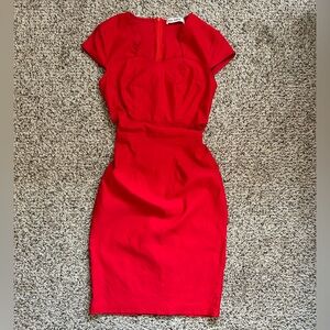 Grace Karin Vibrant Red Midi Dress